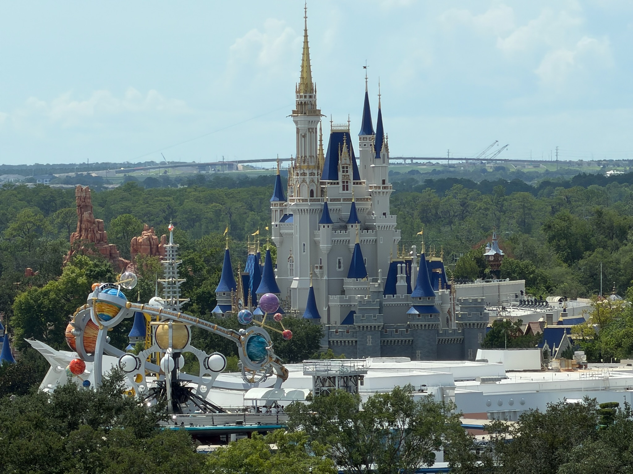 Cinderella Castle viewed from Bay Lake Tower